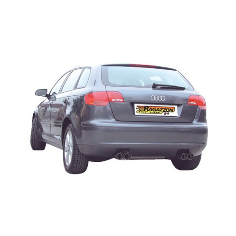 Silencieux arrière Ragazzon pour AUDI A3 (8P) Sportback (09/2004 - 03/2013) 50.0155.12