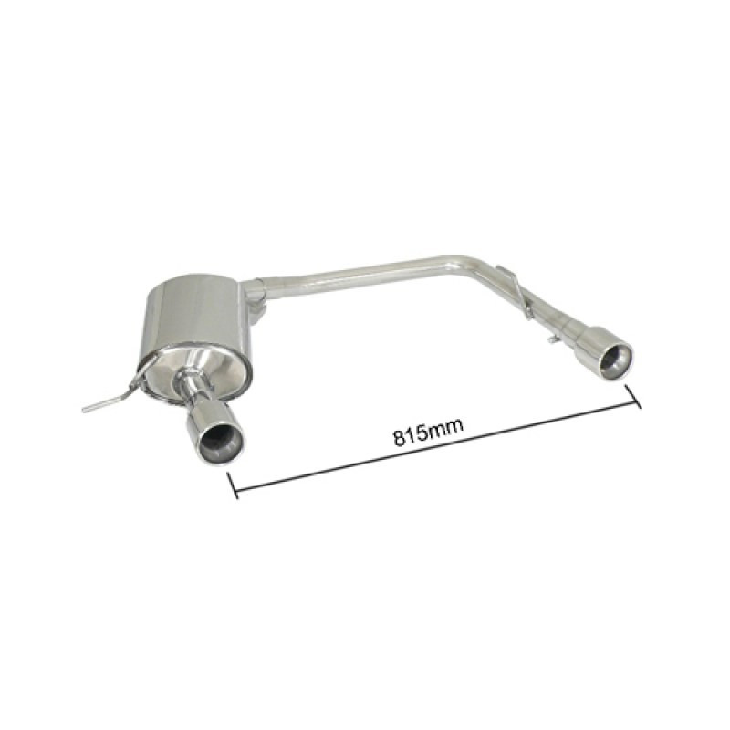 Silencieux arrière Ragazzon pour BMW Série 3 (E90) Berline (03/2005 - 09/2008) 50.0270.05 / (E91) Touring (03/2005