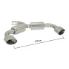 Silencieux arrière Ragazzon pour VOLKSWAGEN Golf VI (10/2008 - 11/2012) 50.0350.12 / Scirocco (13) (08/2008