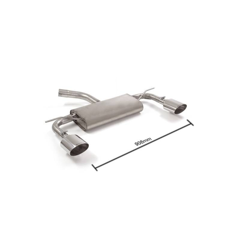 Silencieux arrière Ragazzon pour SEAT Leon III (5F) (09/2012 - Aujourd'hui) 50.0568.12 / VOLKSWAGEN Golf VII (08/2012