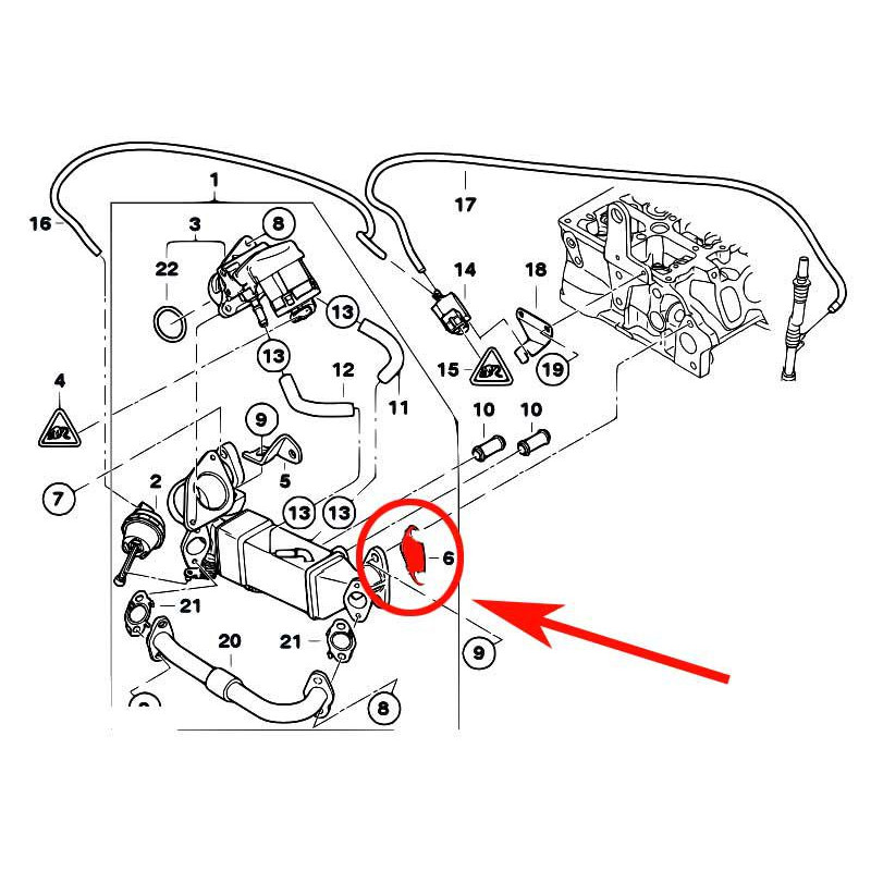 Piastra eliminazione valvola EGR BMW Motori N47 / N57
