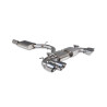 Escape cat-back con silenciador intermedio (con válvulas) Scorpion para Audi S3 8Y Sportback