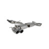 Escape cat-back intermedio con válvulas Scorpion para Volkswagen Golf R MK8 (FAP)