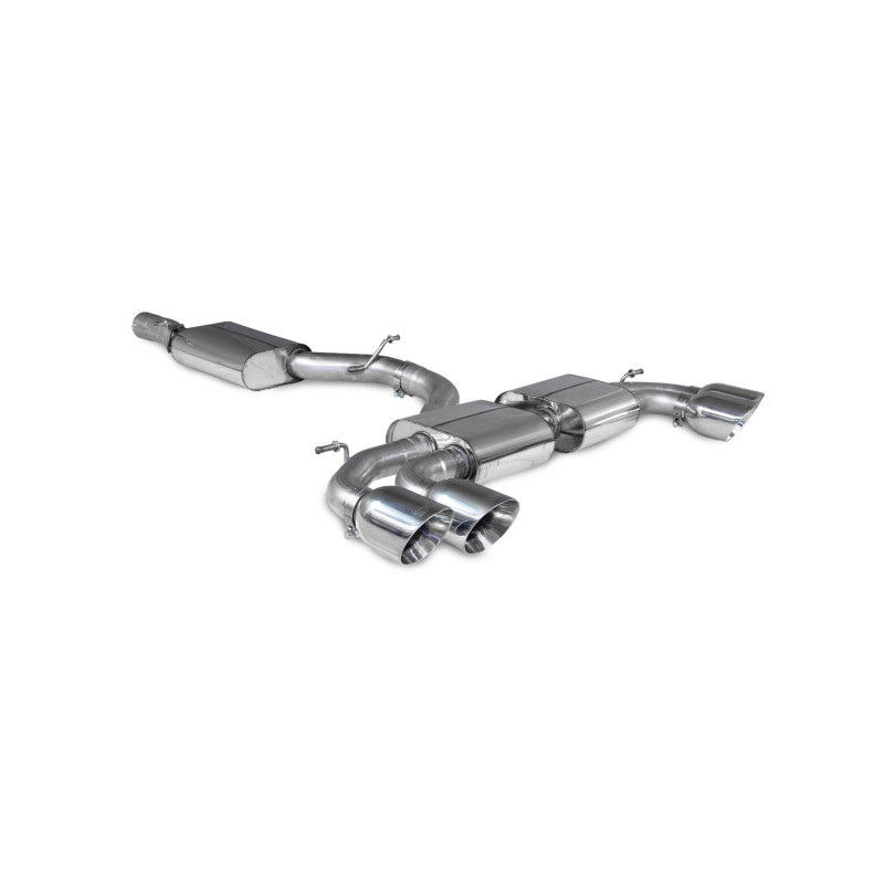 Scarico cat-back con silenziatore centrale Scorpion per Audi S3 8Y Sportback