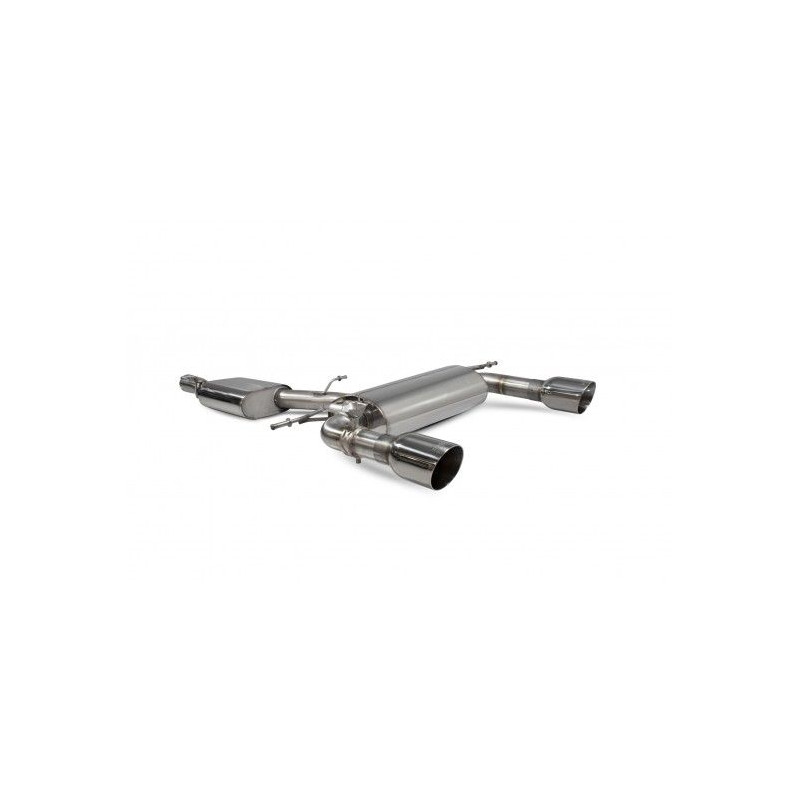 Scarico cat-back con centrale e valvole TT MK3 2.0 TFSi Quattro
