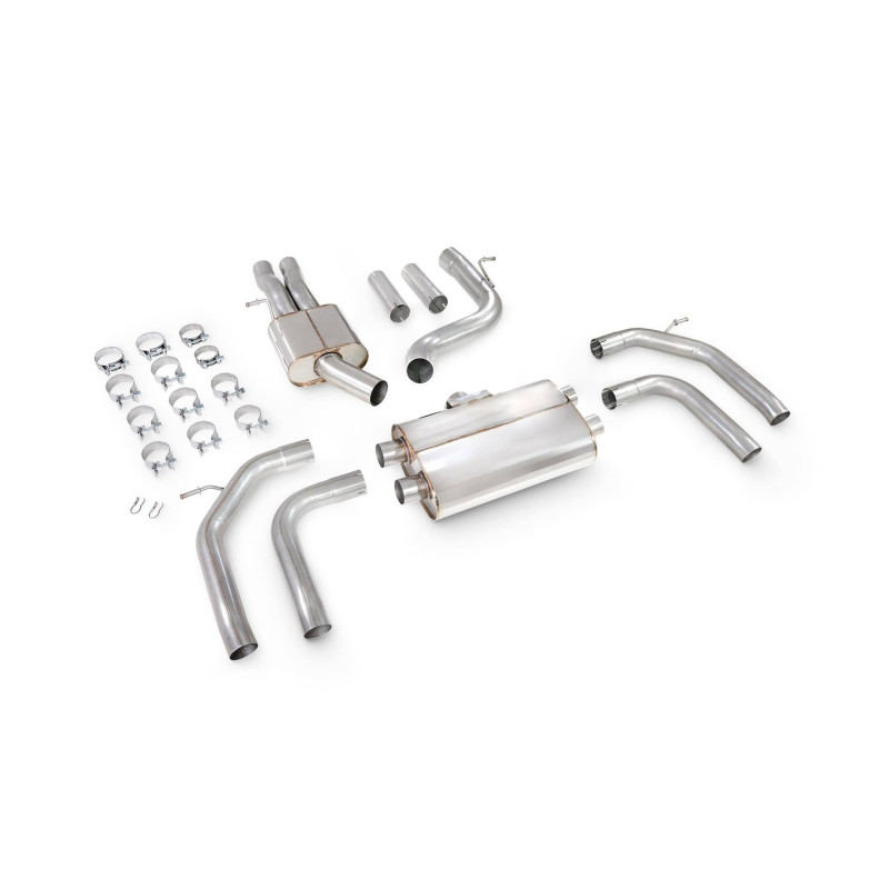Scarico cat-back senza silenziatore centrale (non valvolato) Scorpion per Audi RS3 8Y Saloon