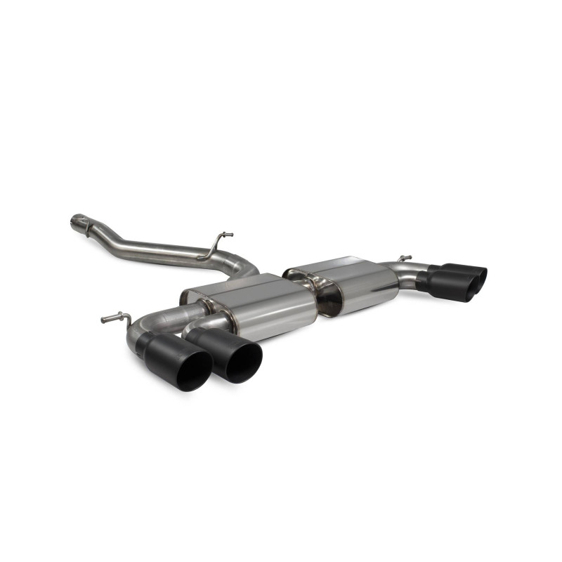Cat-Back-Anlage ohne Mittelschalldämpfer (ohne Abgasklappen) Scorpion für Audi S3 3-türig/Sportback 8V
