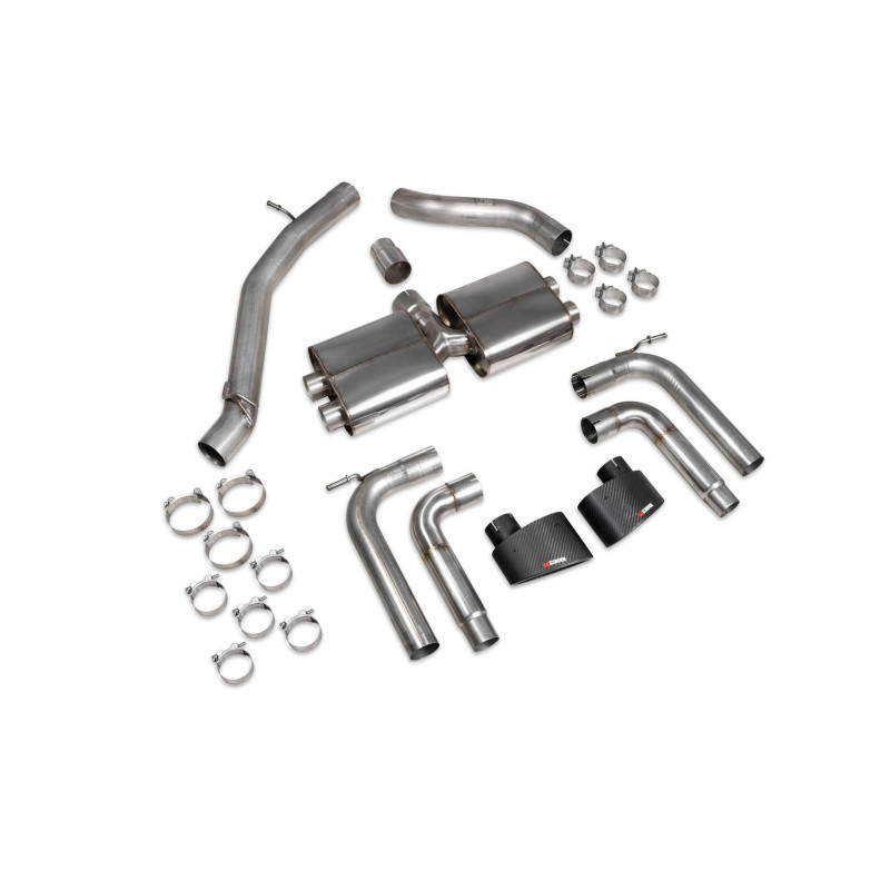 Scarico cat-back senza centrale (senza valvole) Scorpion per Audi S3 Saloon 8V