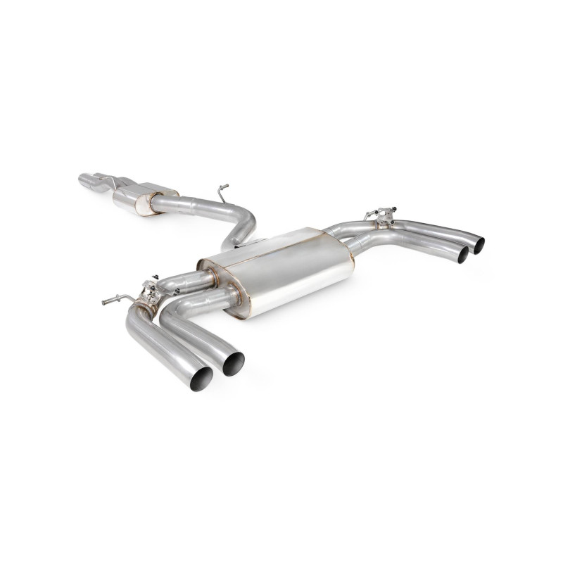Scorpion cat-back exhaust without resonator (valved) for Audi RS3 8Y Saloon