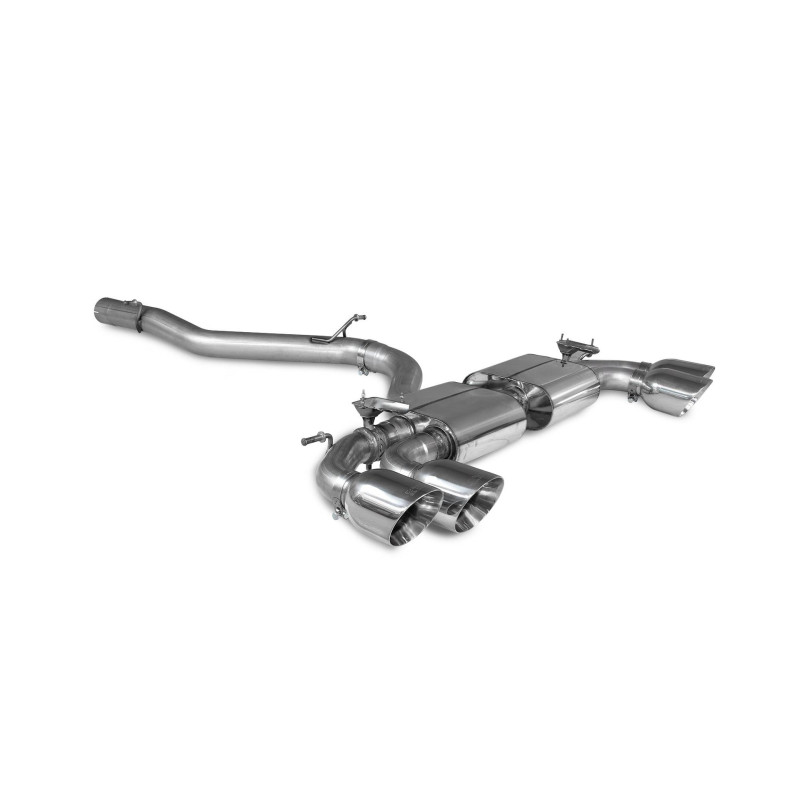 Escape cat-back sin intermedio (con válvulas) Scorpion para Audi S3 8Y Sportback