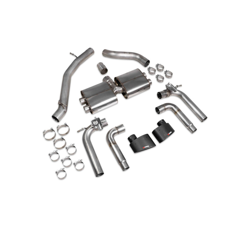 Escape cat-back sin intermedio (valvulado) Scorpion para Audi S3 Saloon 8V