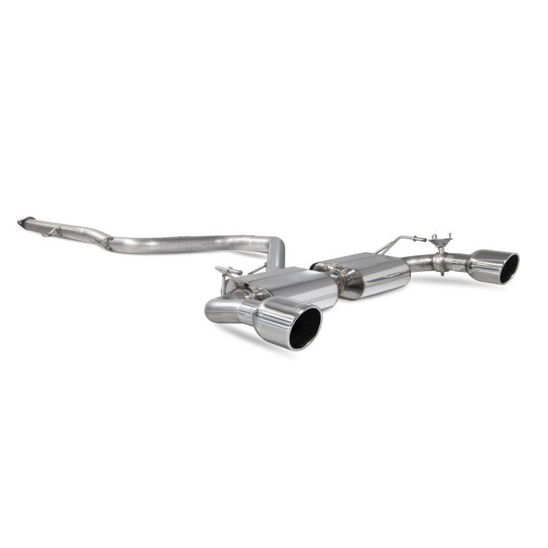 Cat-Back-Anlage ohne Mittelschalldämpfer (mit Klappen) Scorpion für Hyundai i30N Performance (ohne DPF)
