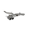 Cat-Back Exhaust without Resonator (Valved) Scorpion for Volkswagen Golf R MK8 (DPF)