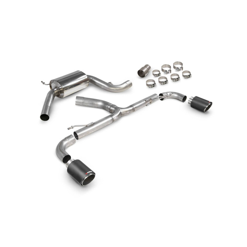 Scarico cat-back senza silenziatore centrale Predator Scorpion per Volkswagen Golf Mk6 Gti 2.0 Tsi & Edition 35