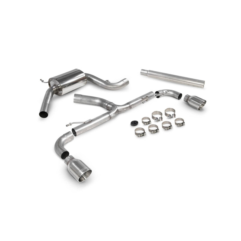 Predator Scorpion Cat-back Exhaust (No Resonator) for Volkswagen Scirocco R