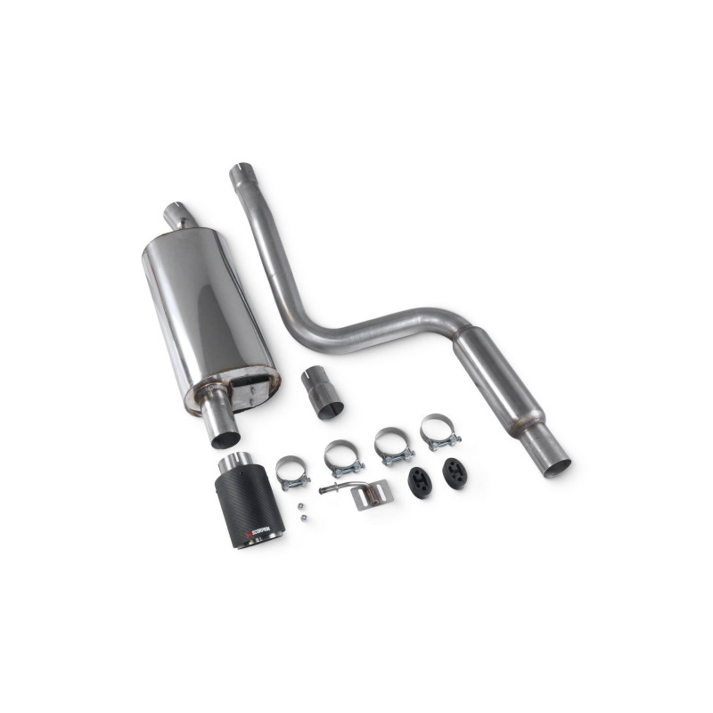 Scarico cat-back senza silenziatore centrale Scorpion per Ford Fiesta ST150