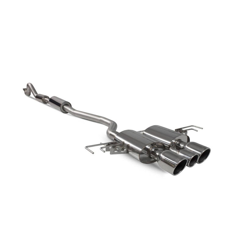Scarico cat-back senza silenziatore centrale Scorpion per Honda Civic Type R FK8