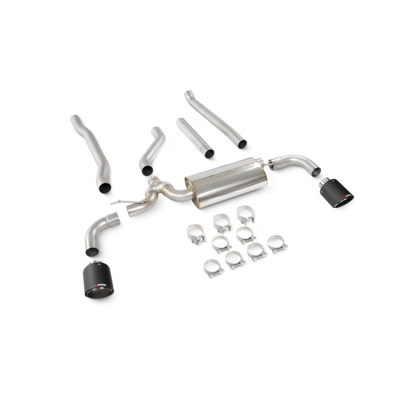 Scarico cat-back senza silenziatore centrale Scorpion per Mini Clubman F54 (senza DPF)