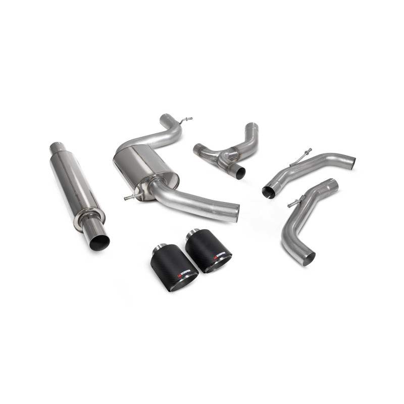 Scarico cat-back senza centrale Scorpion per Volkswagen Golf MK8 GTi