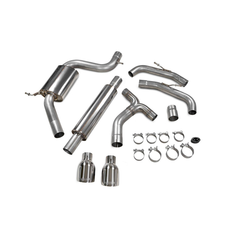 Escape cat-back sin silenciador intermedio Scorpion para Volkswagen Golf MK8 GTi Clubsport