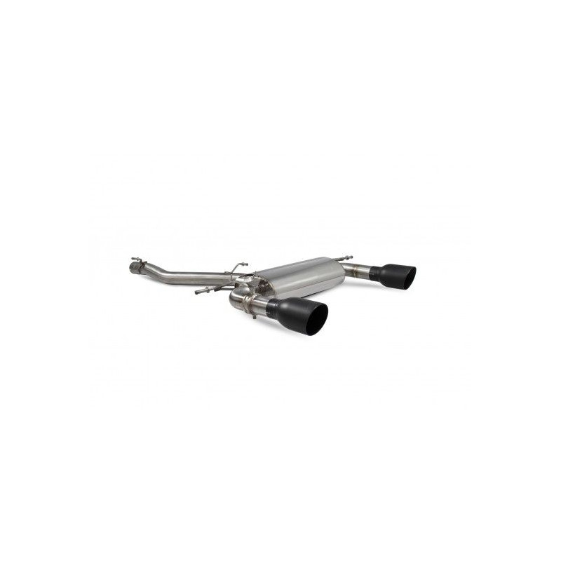Scarico cat-back senza silenziatore centrale con valvole TT MK3 2.0 TFSi Quattro