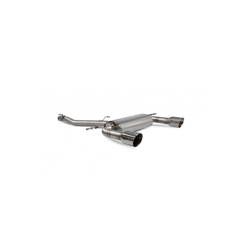 Scarico cat-back senza silenziatore centrale senza valvole TT MK3 2.0 TFSi Quattro
