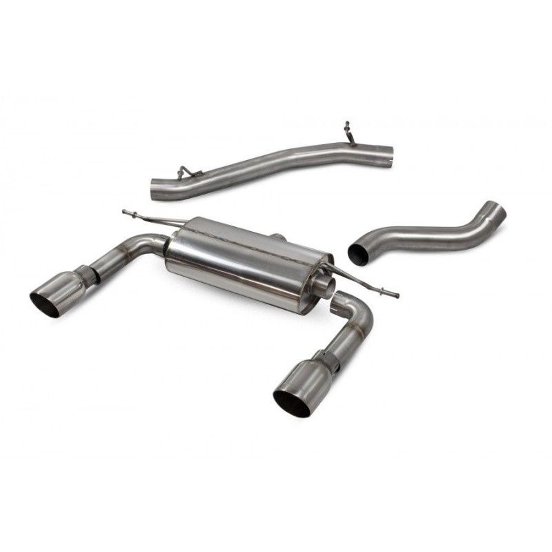 Scarico cat-back senza silenziatore centrale senza valvole TT MK3 2.0 TFSi Quattro