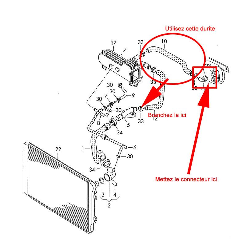 EGR cooler delete bracket