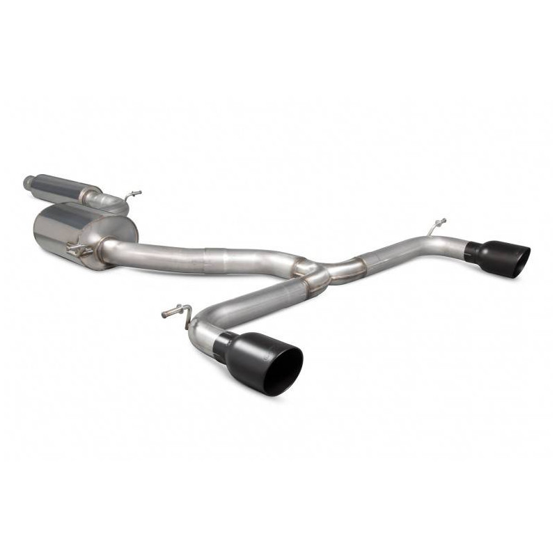Cat-back exhaust with resonator Golf MK7.5 GTi TCR with DPF