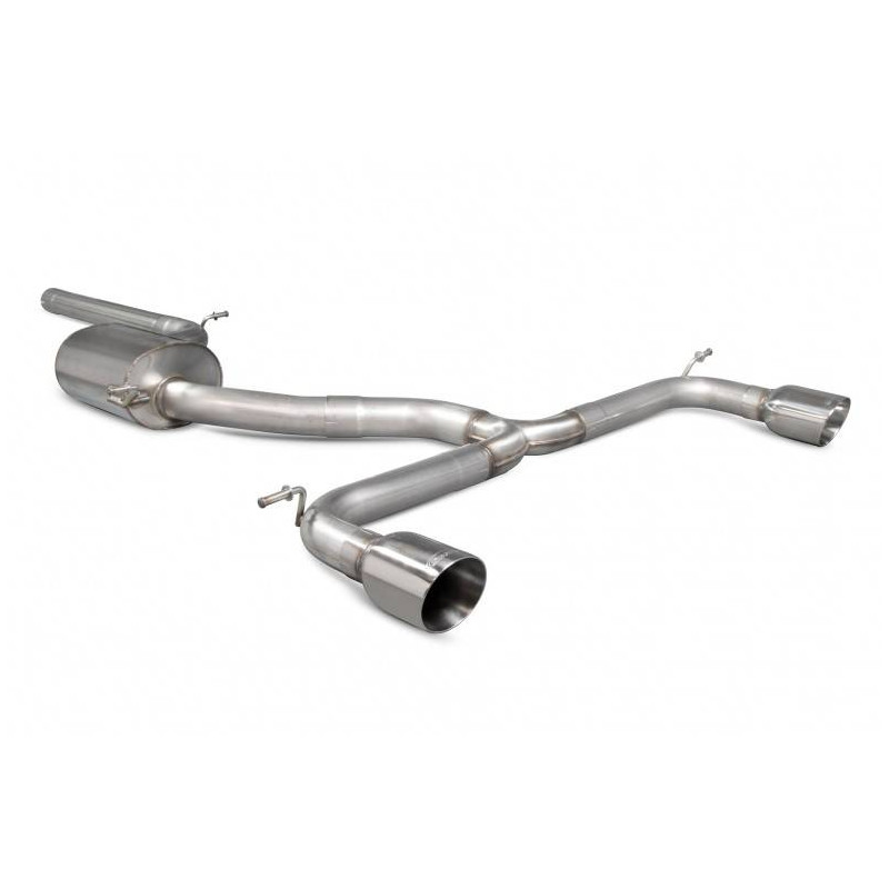 Escape cat-back sin silenciador intermedio Golf MK7.5 GTi TCR con FAP