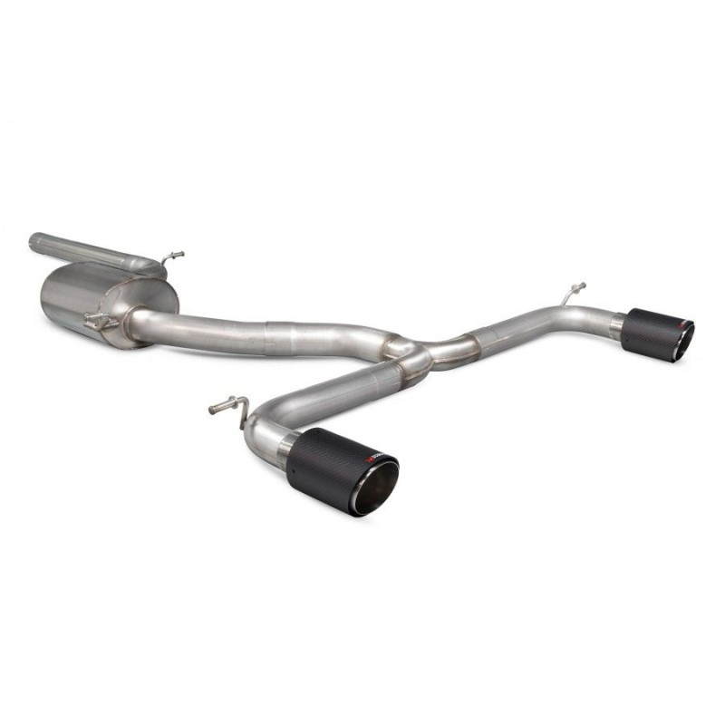 Catback senza silenziatore centrale Golf MK7.5 GTi TCR con DPF