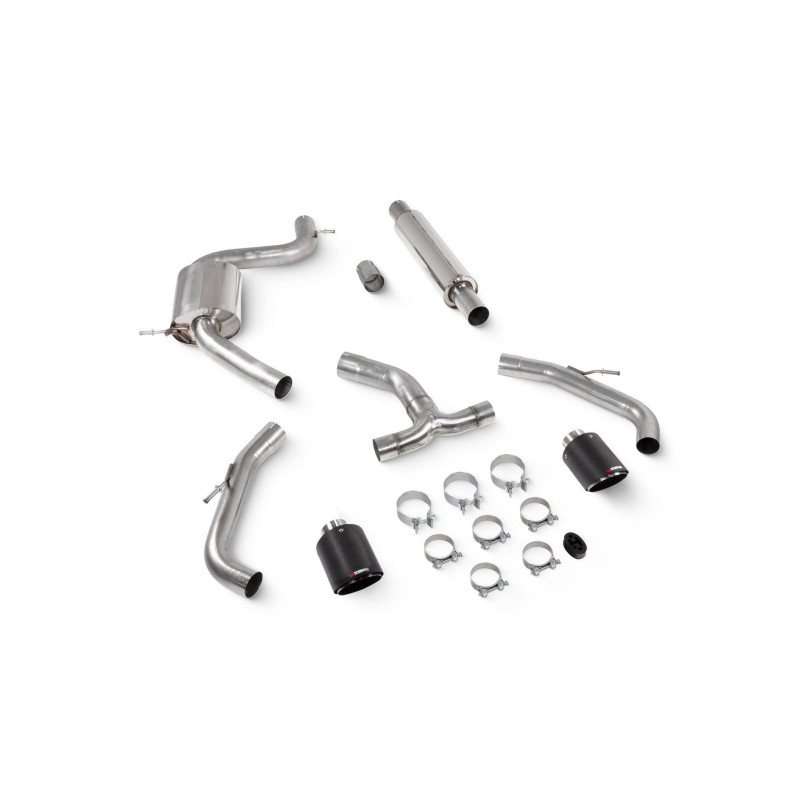 Cat-back "GPF back" con silenziatore centrale Scorpion per CUPRA Leon 245
