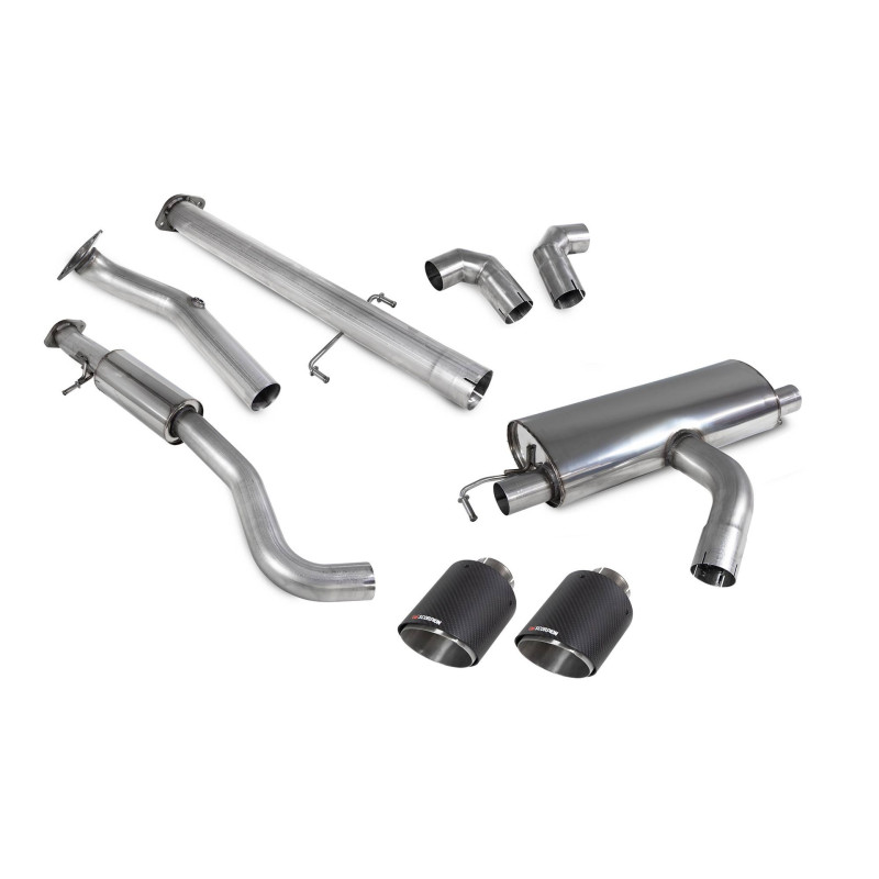 Cat-back "GPF back" with Scorpion resonator for Toyota GR Yaris & Circuit Pack