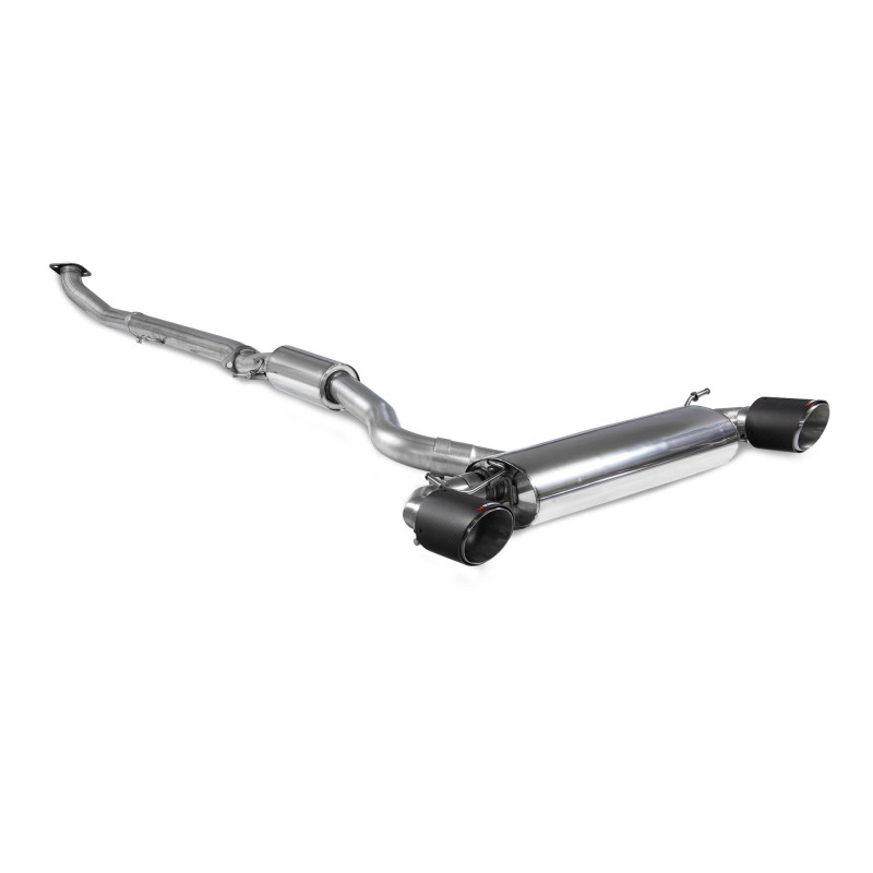 Scarico cat-back "GPF back" con silenziatore centrale Scorpion per Toyota GR Yaris & Circuit Pack
