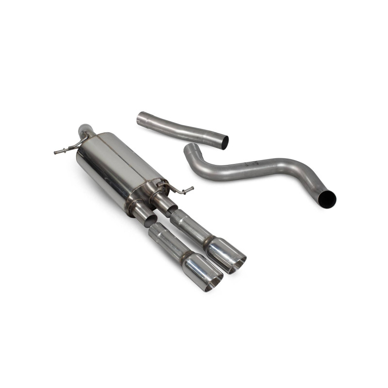 Scorpion cat-back exhaust, non-valved, for Ford Fiesta ST MK8.5