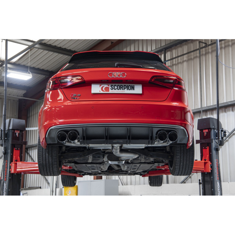 Escape cat-back Scorpion para S3 2.0 TFSI quattro 3 puertas / Sportback 8V/8V.2 (sin FAP)