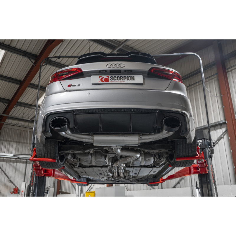 Escape cat-back Scorpion sin silenciador intermedio para Audi RS3 8V 367 CV