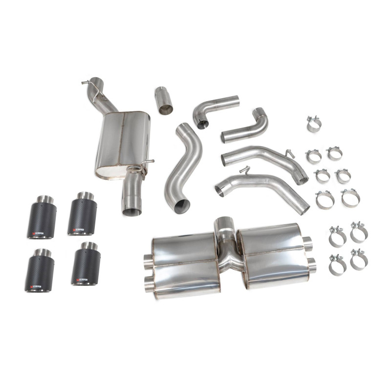 Scorpion Cat-Back Exhaust without Resonator for CUPRA Formentor 2.0 TSI 4Drive 310
