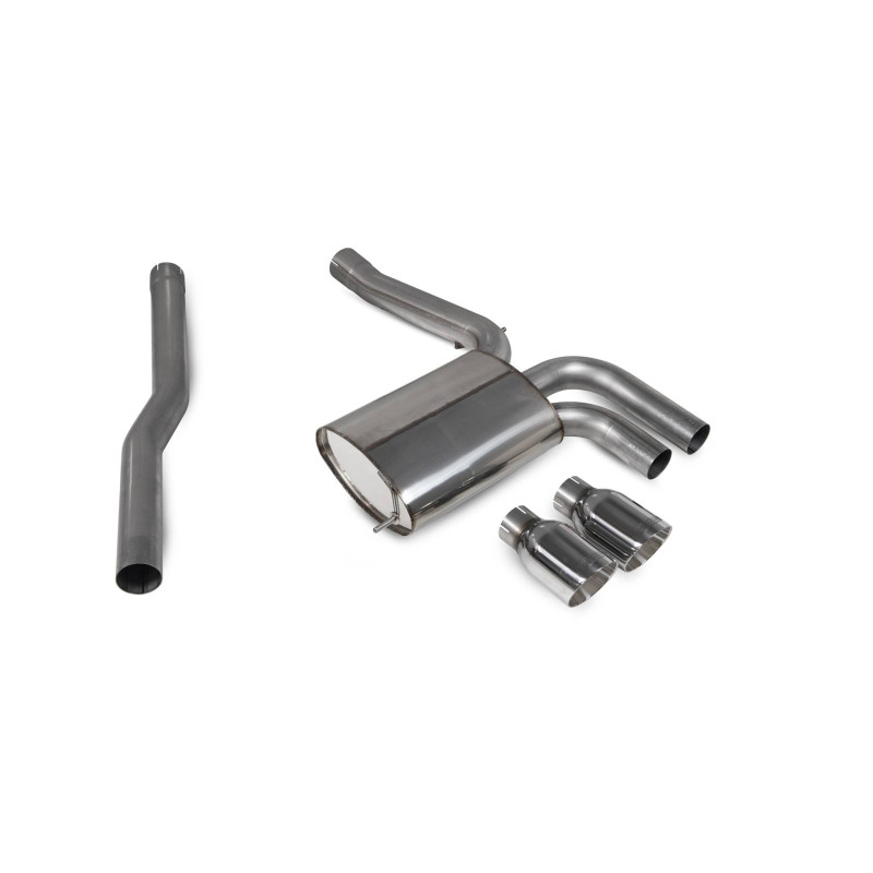 Scorpion cat-back exhaust without resonator for Mini Cooper S F56 JCW GP3