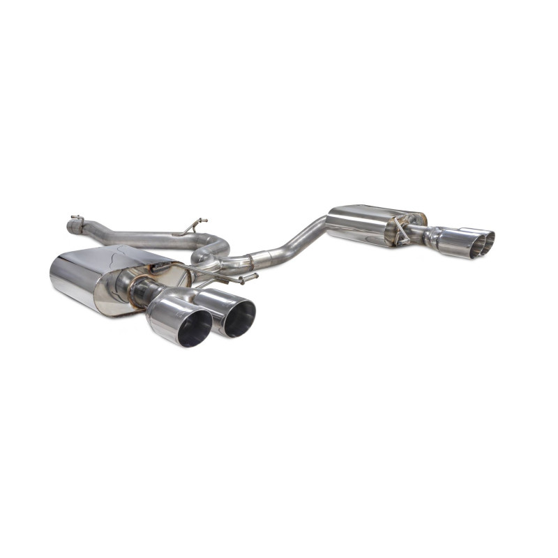 Cat-Back-Anlage ohne Mittelschalldämpfer Scorpion für Seat Leon Cupra ST 300 4Drive