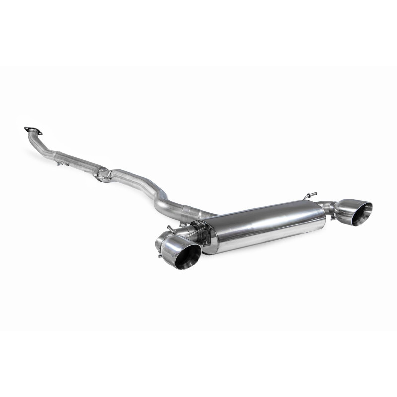 Scorpion cat-back exhaust, no resonator, for Toyota GR Yaris & Circuit Pack