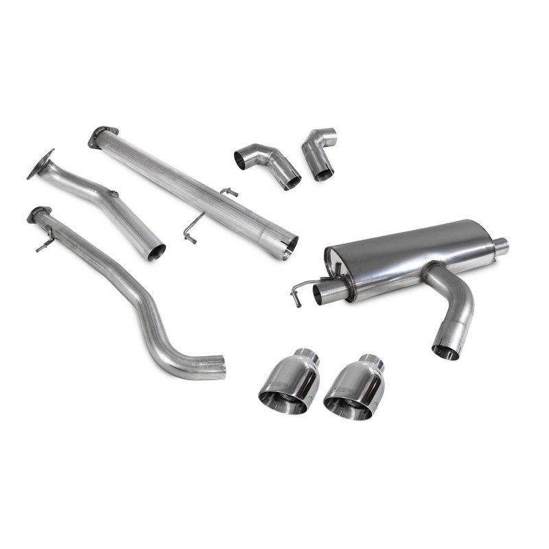 Scorpion cat-back exhaust, no resonator, for Toyota GR Yaris & Circuit Pack