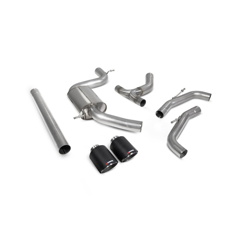 Scarico cat-back senza intermedio Scorpion per Volkswagen Golf MK8 GTi