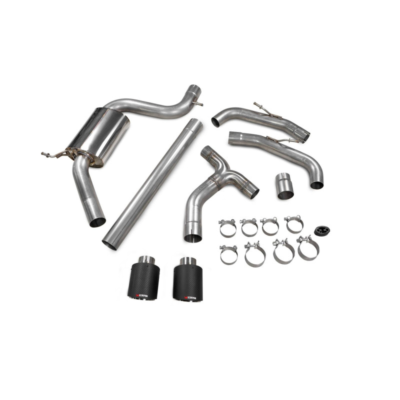 Escape cat-back sin intermedio Scorpion para Volkswagen Golf MK8 GTi Clubsport