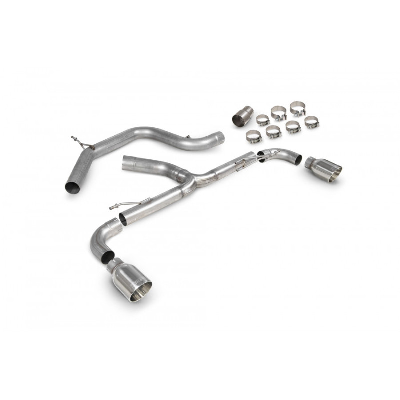 Cat-back exhaust "Predator" Scorpion for Golf 6 GTI 2.0 Tsi & Edition 35