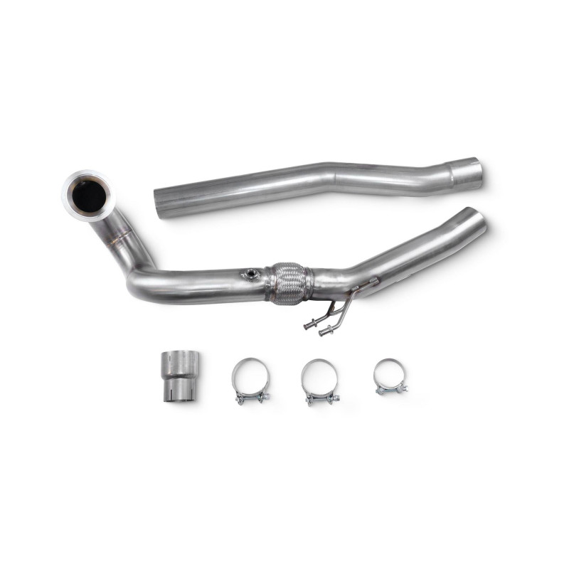 Downpipe turbo de-cat Scorpion per Audi-VW S3 8Y / Golf Mk8R, senza DPF