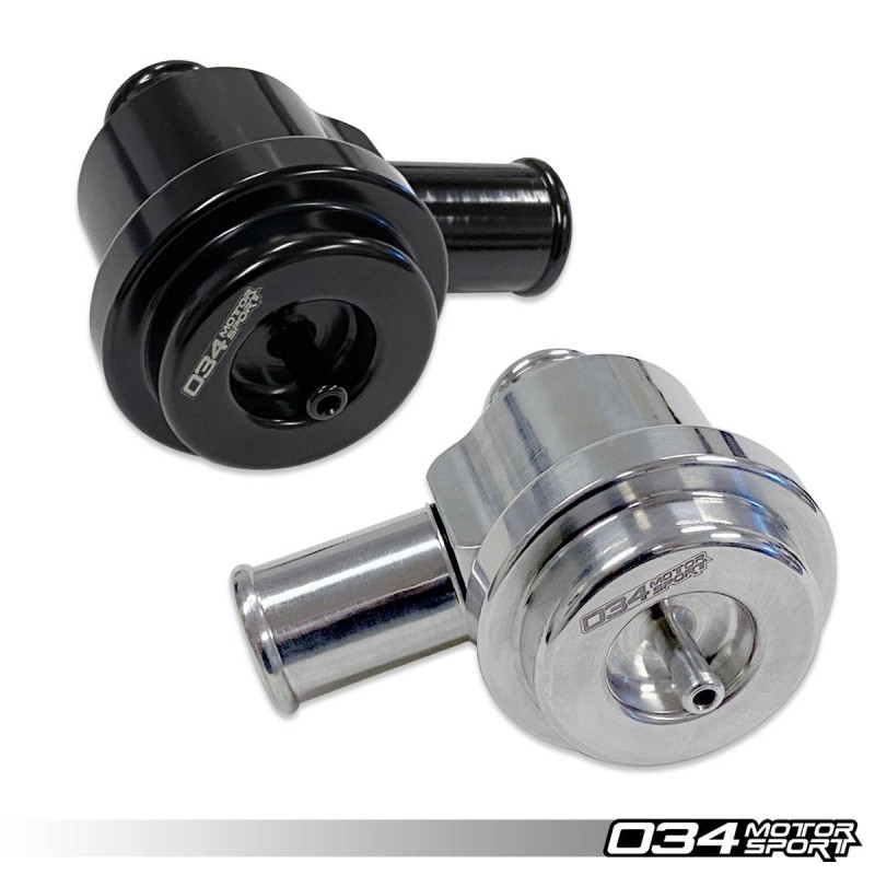 Dump valve 034 motorsport couleur Black pour moteurs 1.8T, 2.7T ou 2.2T VAG