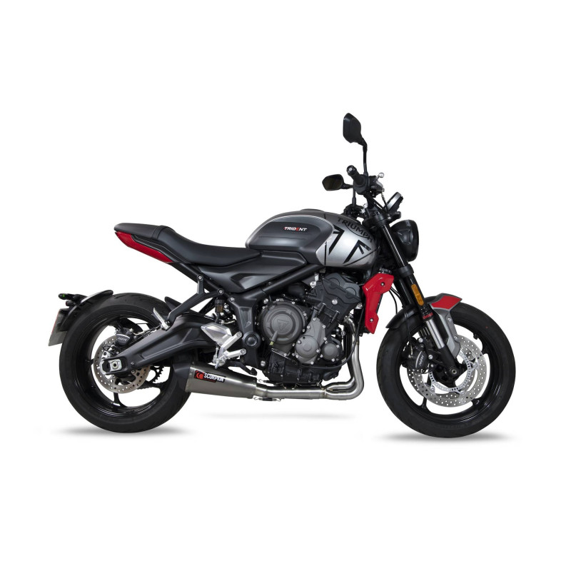 Línea completa Serket Taper Scorpion Triumph Trident 660 2021 - 2022