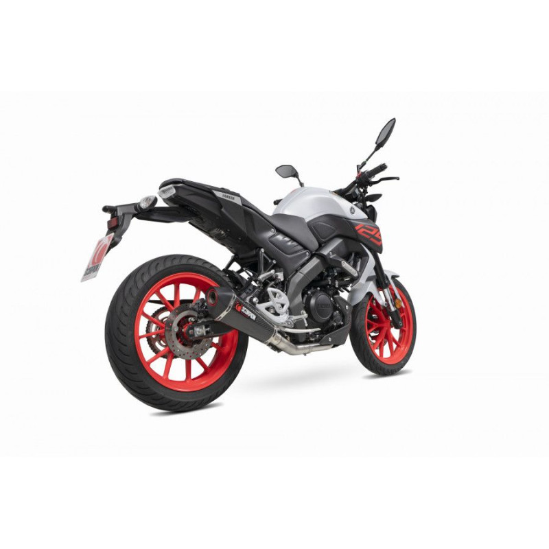 Komplettanlage Serket Taper Scorpion Yamaha MT-125 Euro 4 2019 bis 2020