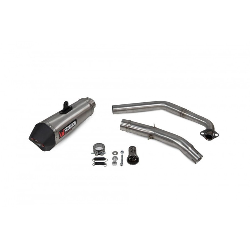 Impianto di scarico completo Serket Taper Scorpion Yamaha MT-125 Euro 5 2021 - 2022